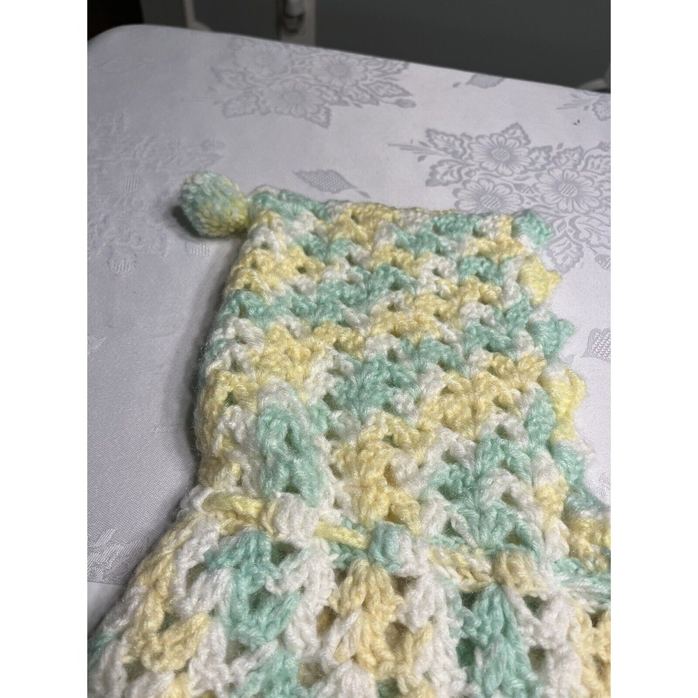 Handmade Crocheted Baby Hooded Cape Poncho Blanket Wrap - Picture 13 of 13